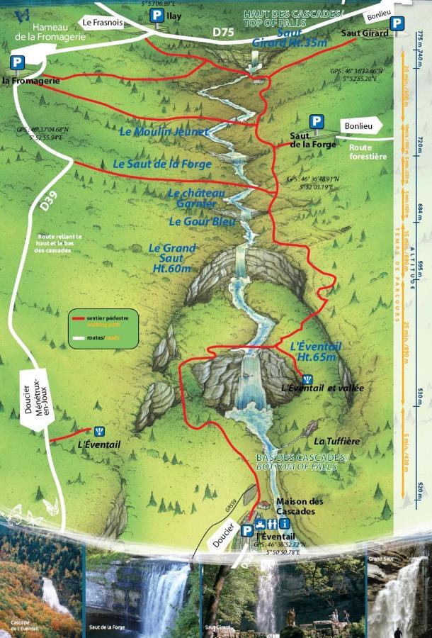 Gite Grande Capacite Au Calme Circuit Cascades Du Herisson Bonlieu Kültér fotó